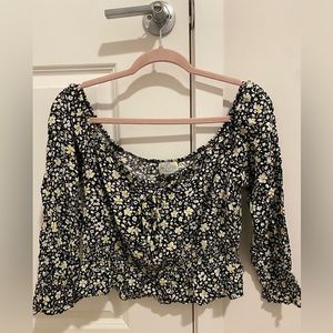 Crop Floral Top